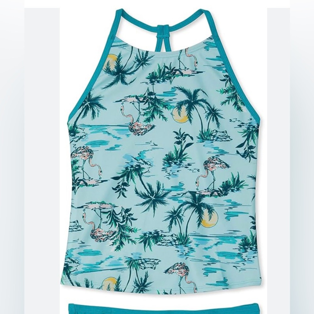 Speedo girls tankini top blue Aruba